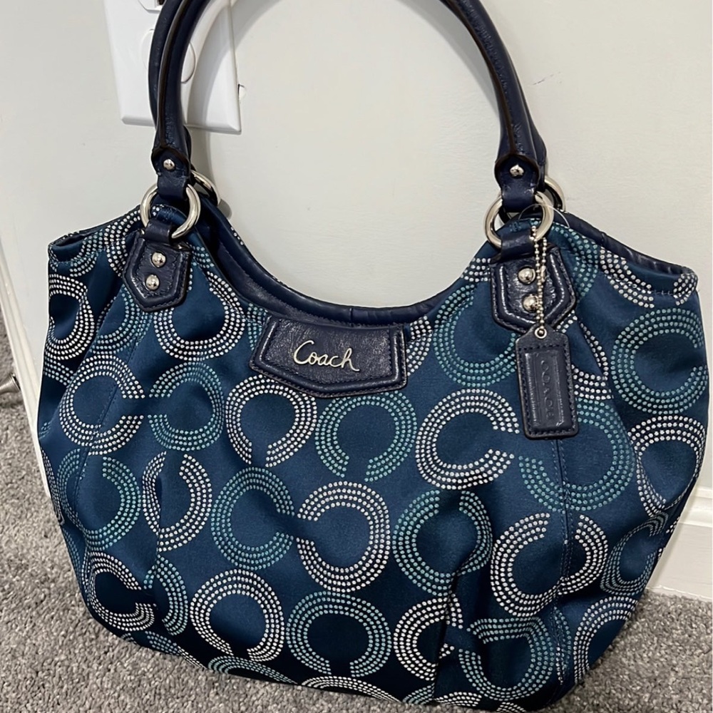 Ashley Dotted Coach Purse - Picture 2 of 9